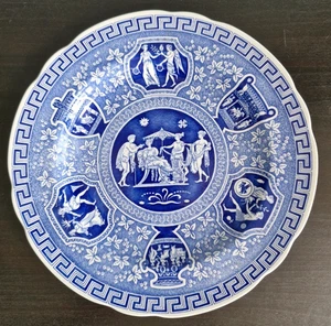 Spode Blue Room Collection Greek Blue & White Plate 23cm - Picture 1 of 5