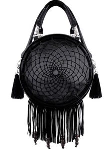 RESTYLE DREAM CATCHER BAG TAS BLACK GOTHIC OCCULT NEW - Foto 1 di 5