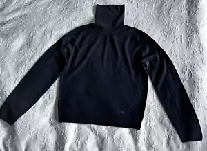 Burberrys Vintage Burberry Navy Rollkragen 100% Merinowolle Pullover Top - Bild 1 von 8