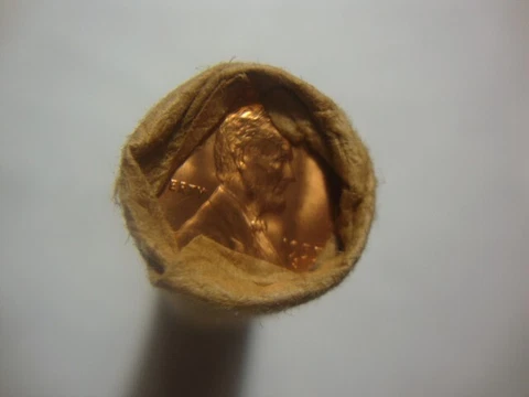 1955-S BU OBW Bank Wrap Lincoln Cents 50 Coin Roll MSX Cover