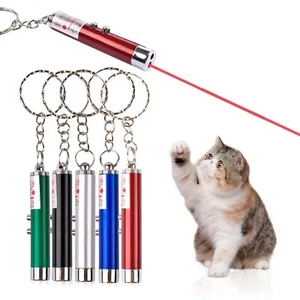2 in 1 laser pen cat toy red point laser light pet toys 1mW random colour UK - Picture 1 of 19
