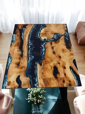 Mesa de centro cuadrada Ocean Wave de 36" sala de estar balcón muebles pasillo decoración Foto 1 de 4