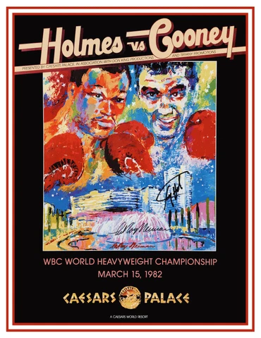 AMAZING Boxing POSTER -1982 Larry Holmes vs Gerry Cooney CHAMPIONSHIP Cover
