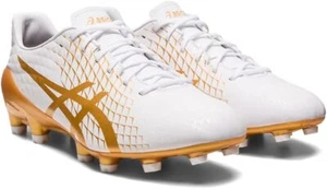 ASICS Menace 4 Soccer Shoes White Gold US7.5 (25.5cm) 1111A195 - Picture 1 of 7