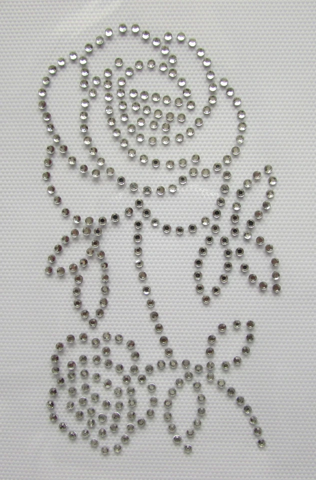 THE SPARKLE FAIRY BLUMEN Bügelbild Hotfix Strass Diamant Transfer Motiv, Hochzeit, Liebe