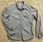 Save Khaki United SKU Shirt Men's XL Gray  Long Sleeve Button Up Preppy USA