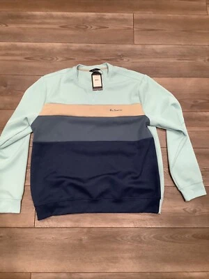 Ben Sherman Blue Prism Crewneck Pullover Sz XL NWT NEW - Image 1 of 4
