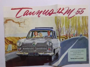 FORD 12 M 55 WORLDKUGELTAUNUS PROSPECTO COCHES ANTIGUOS COLECCIONISTAS - Imagen 1 de 4