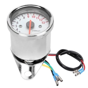 DC 12V Universal Motorrad LED Anzeige Elektronische Drehzahlmesser 13000 U / min - Bild 1 von 12