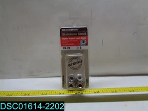 QTY=6PK: Hillman Weather Max Nylon Insert Lock Nuts 1/4"-20 126897 037504010471 - Picture 1 of 4