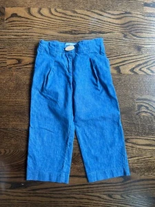 NWOT Zara size 6 kids girls denim trousers - Picture 1 of 1