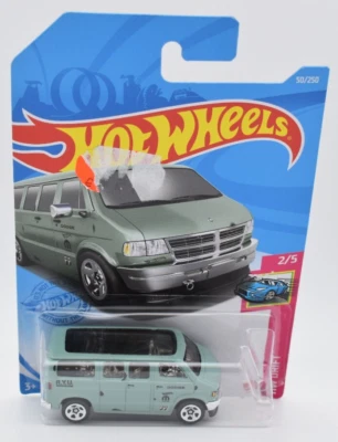 Hot Wheels 50/2021 Dodge Van R.Y.U. 2021 verde HW Drift. scheda lunga 50/250 - Immagine 1 di 2