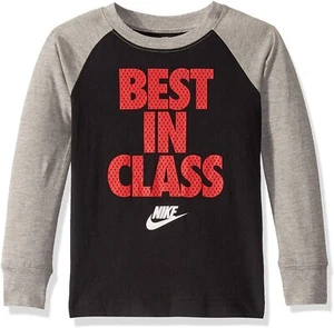 Camiseta raglán Nike Little 260384 niños manga larga cuello redondo talla 4 - Imagen 1 de 2