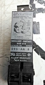 NEW NO BOX ALLEN BRADLEY AUXILIARY CONTACT 595-AA SERIES B - Picture 1 of 5