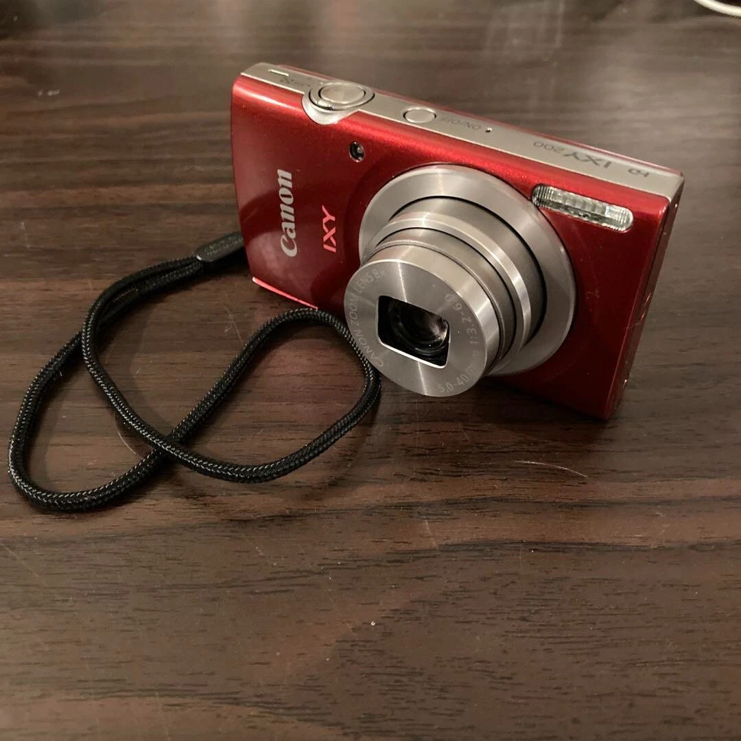 Canon PowerShot IXY 200 Digital Camera Red Express PC2333 w/ SD