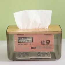 Plastic Spring Tissue Box White Draw the Paper Accessories Double Springs