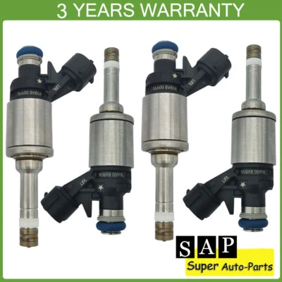 Juego de 4 inyectores de combustible GDI para Nissan Juke 2014-2017 Sentra 2017-19 16600-BV80A Foto 1 de 4