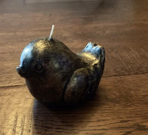 Deko 3er Set Kerzen in Vogelform anthrazitgrau Figuren Paraffinwachs - Bild 1 von 7