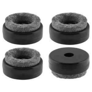 4x Screw on plastic feet riser glide with felt leg base foot pad furnitures - Picture 1 of 3