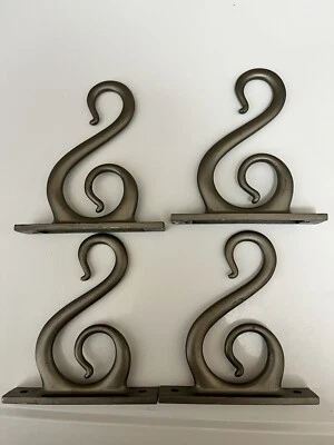 Soporte de barra de cortina de 4 piezas Foto 1 de 4