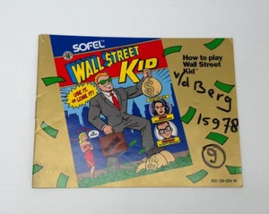 Wall Street Kid Nintendo NES Instruction Booklet Manual USA - Imagen 1 de 4