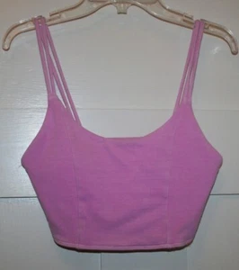 Forever 21 Women's Top Cropped Strappy Sleeveless Pink Purple Size Small - Picture 1 of 6