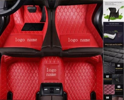 For Fiat 500 500X 500L Car Floor Mats Auto Liners Carpets Waterproof Mats Custom Foto 1 de 4