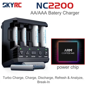 SKYRC NC2200 12V AA AAA Batterie Ladegerät & Analysator NiMH Batterieladegerät - Picture 1 of 14