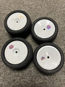Jconcepts Slick Clay Tires 2wd Buggy Avid Associated Wheels F/R #501 - Picture 1 of 5