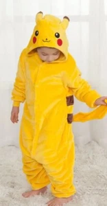 Pokémon Pikachu Costume Carnevale Pigiama Felpato 100cm - Foto 1 di 1