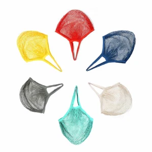 Einkaufsnetz Baumwolle Netztasche bis 10kg Netz Tasche Einkaufstasche 6 Farben - Bild 1 von 11
