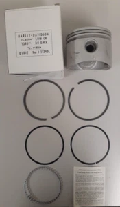 Low Compression Standard Size Piston Kit for Harley Davidson 80 in. Shovelhead - Picture 1 of 7