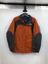 Boy's The North Face Burnt Orange and Gray Windbreaker Jacket - Size XL
