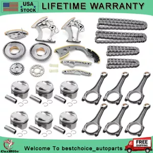 Timing Kit & Con Rod & Pistons Kit For Audi S5 B8 A6 C7 A7 A8 Q5 Q7 S4 S5 3.0T - Picture 1 of 24