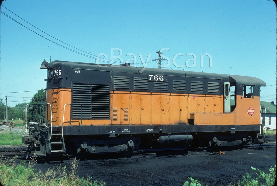 Diapositiva original - MILW Milwaukee Road FM H10-44 766 Council Bluffs IA 1977 Foto 1 de 1