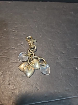 Kathy Van Zeeland Llavero Cartera Llavero Buscador Clip Cadenas Grandes Dijes Corazón Foto 1 de 3