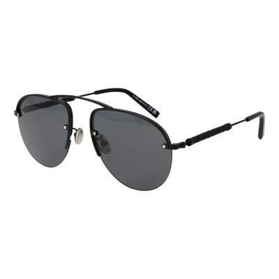 Gafas de sol Tods TO0356 01A negras grises aviador media montura metal hombres 56 mm Foto 1 de 3
