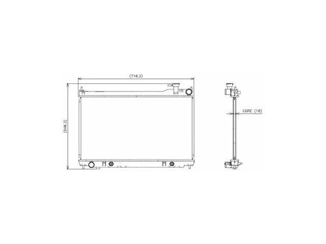 Radiador para 03-04 Infiniti G35 Sedán GB73X3 Radiador -- con A/T, Sedán Denso Foto 1 de 1