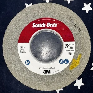 Rueda de desbarbado 3M 8” Scotch-Brite EX2 8” x 1/2” x 3” 8A MED 17426 - Imagen 1 de 4