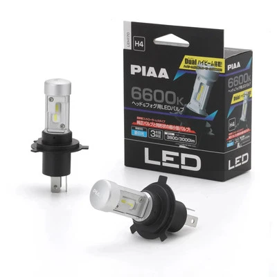 Japan NEW PIAA LED Headlight/Fog Light 6600K H4 12V 18W Hi3800/Lo3000lm 3 Year - Image 1 of 4