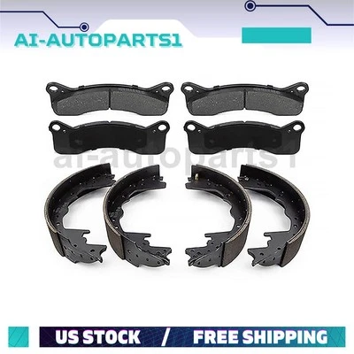 Pastillas de freno delanteras y zapatas de freno de tambor traseras para Ford F-250 1973 1974 1975 Foto 1 de 4