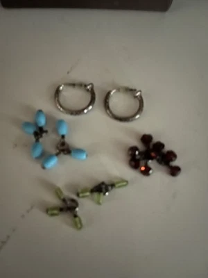 Silpada P1180 Sterling  Charm Ear Rings - Image 1 of 4