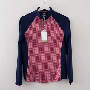 Sport Leisure “Dri-Sporte” Woman’s 1/4 Zip Pullover Golf Shirt - LS New - Size 8 - Picture 1 of 14