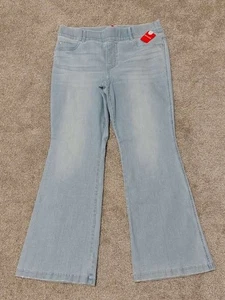 NWT SPANX 20348Q Petite Flare in Vintage Lt Wash Pull-on Stretch Jeans 1X x 31 ½ - Picture 1 of 19
