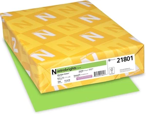 24lb Astrobrights Colored Paper Martian Green for Flyers Announcements and More - Picture 1 of 11