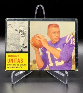 1962 Topps HOF Johnny Unitas #1 Baltimore Colts Vintage GD-VG Free Shipping - Picture 1 of 9