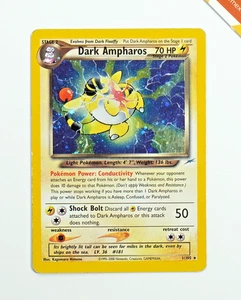 Pokemon Dark Ampharos 1/105 Neo Destiny English Holo - Picture 1 of 13