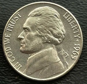 1965 Jefferson Nickel Doubled Die Reverse- Strong DDR- Monticello,Five Cents - Picture 1 of 10