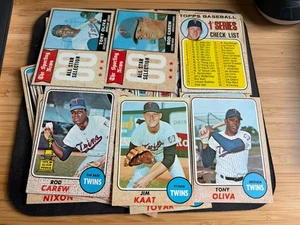 1968 Minnesota Twins Partial Team Set 27 Cards Oliva Kaat Carew Allison Rollins - Bild 1 von 6