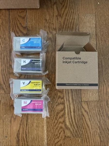 SET OF 4 EPSON SJIC22P BCYM INK CARTRIDGES Yellow Black Magenta Cyan New - Picture 1 of 5
